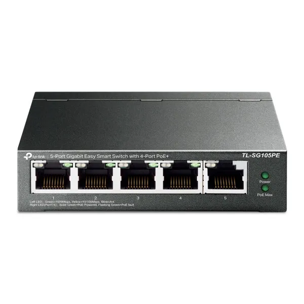 TP-Link LAN Switch TP-LINK TL-SG105PE 5port 10/100/1000Mbps/4PoE/Metal Slika 1