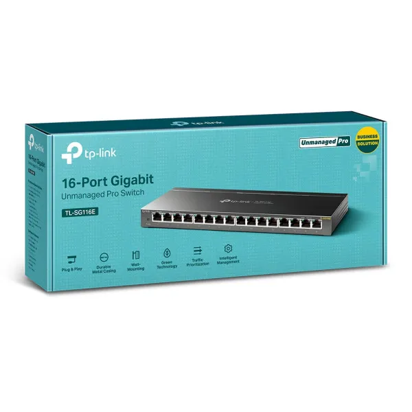 LAN Smart Switch TP-Link TL-SG116E 10/100/1000 16port L2 Slika 3