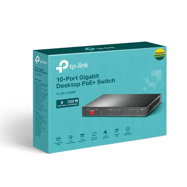 LAN Switch TP-Link TL-SG1210MP 10/100/1000 10 port (8PoE) + 1 SFP port Slika 4