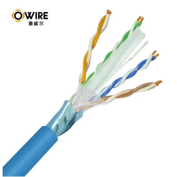 Owire LAN FTP kabl OWIRE Cat6 Solid/CCA/0,56mm/Plavi/305m Slika 3