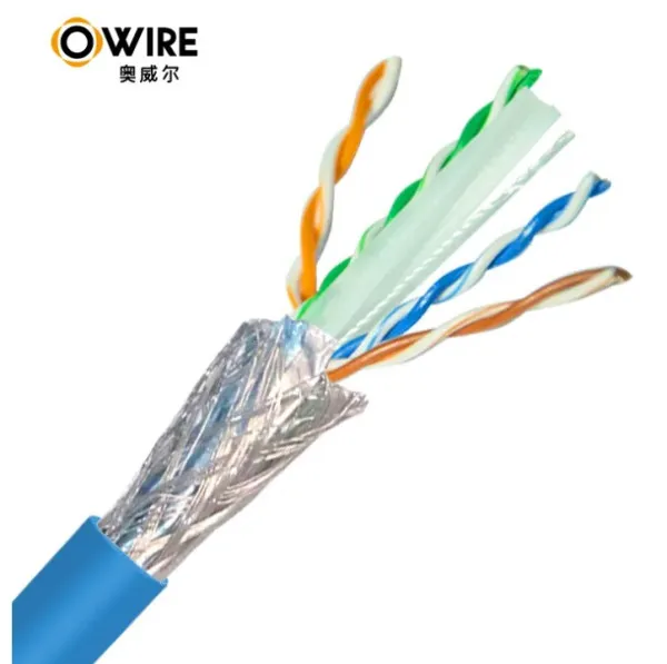 Owire LAN SFTP kabl OWIRE Cat6 Solid/CCA/0,56mm/Plavi/305m Slika 3