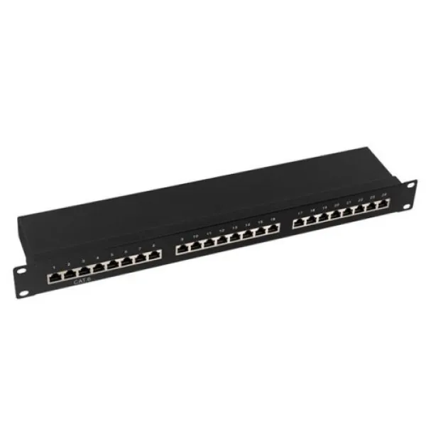 Owire Patch panel OWIRE 19"/1U Cat6A/FTP/24 port Slika 1
