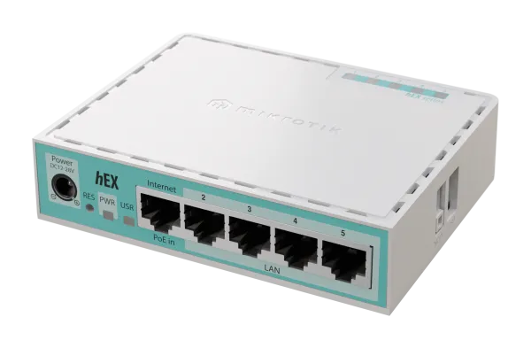 Mikrotik LAN MikroTik E50UG hEX ruter sa 5 x Gigabit LAN / WAN portova 10/100/1000Mb/ Slika 1