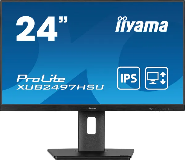 iiyama Monitor 23.8" Iiyama XUB2497HSU-B2 IPS 1920x1080/100Hz/1ms/HDMI/DP/USB/zvučnici Slika 1