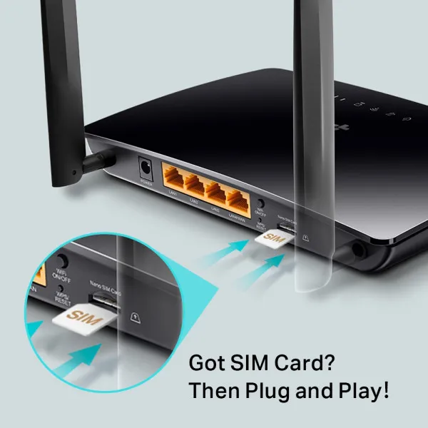 TP-Link 4G Router TP-LINK Archer MR400 AC1200/4GLAN/SIM slot Slika 4