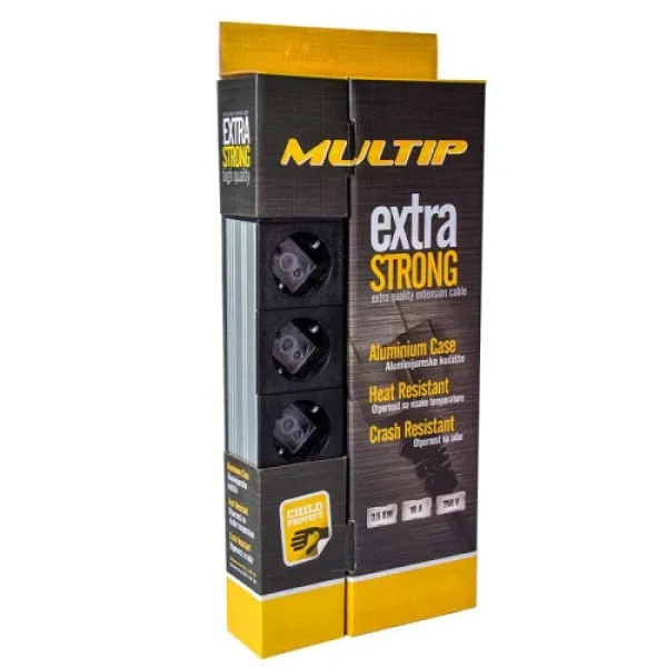Produžni kabl Multip 1001065 sa 6 utičnica/prekidač/5m Slika 1