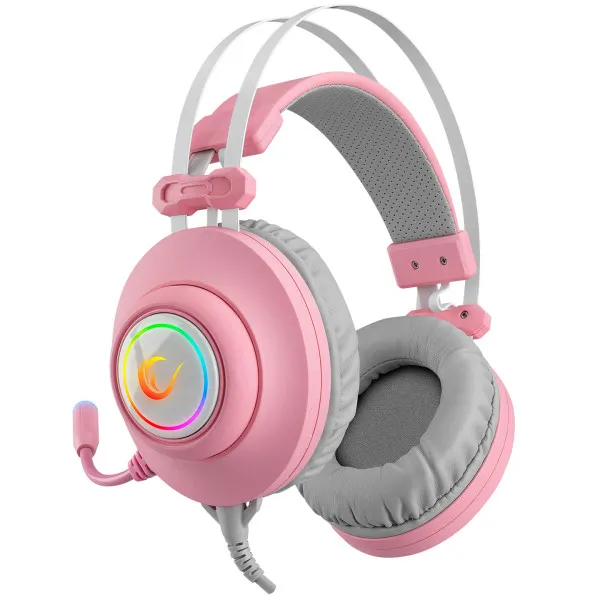 Slušalice sa mikrofonom Rampage RM-K1 PULSAR 7.1 USB + 3.5mm roze Slika 2