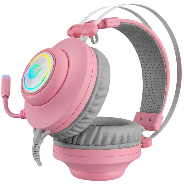 Slušalice sa mikrofonom Rampage RM-K1 PULSAR 7.1 USB + 3.5mm roze Slika 4
