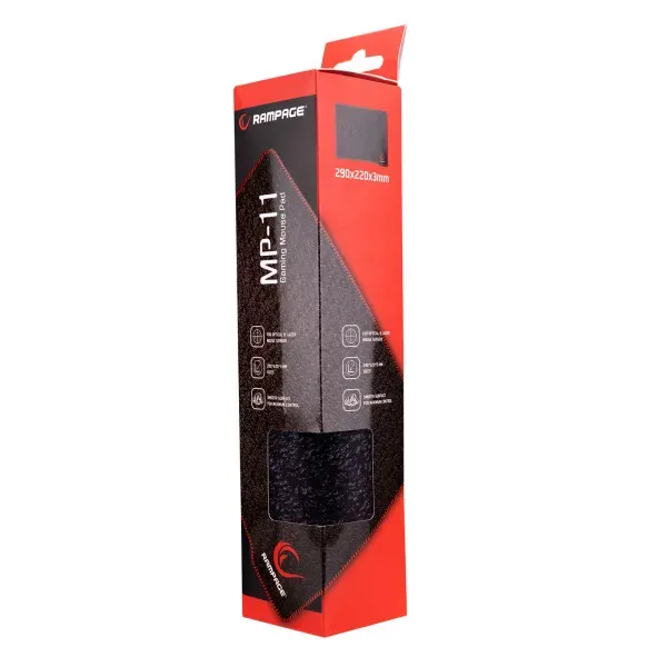Podloga za miš Rampage MP-11 290x220x3mm crna 17151 Slika 1
