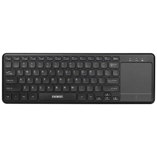 Tastatura WiFi Everest EKW-155 TouchPad US crna Slika 2