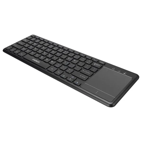 Tastatura WiFi Everest EKW-155 TouchPad US crna Slika 4