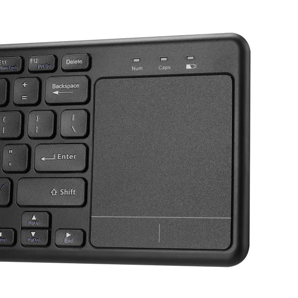 Tastatura WiFi Everest EKW-155 TouchPad US crna Slika 5
