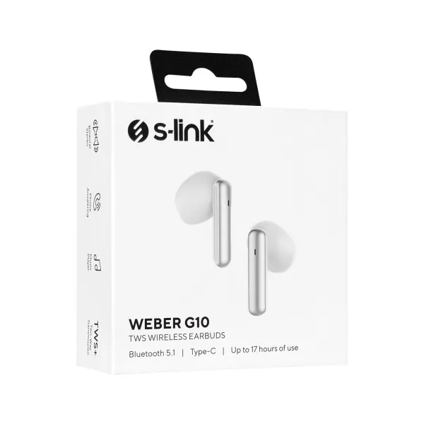S-link Slušalice sa mikrofonom S-Link Weber G10 TWS Bluetooth 5.1 bele Slika 5