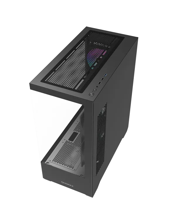 Kuciste Raidmax Infinita i801 Glass/3 x ARGB/Crni/I801TBF Slika 4