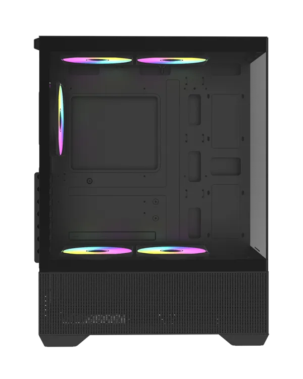 Kuciste Raidmax Infinita I802 Air/Glass/RGB/Crni/I802ABS Slika 3
