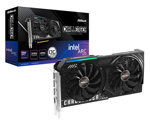 ASRock SVGA Asrock Intel Arc B570 Challenger 10GB OC, B570 CL 10GO Slika 1
