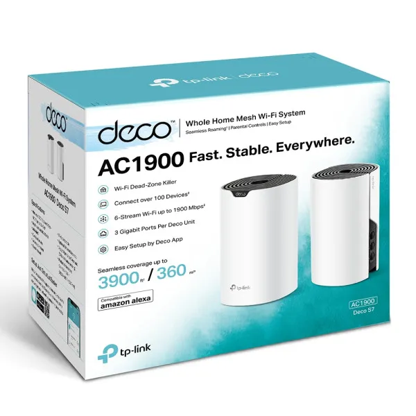 TP-Link LAN Router TP-LINK DECO S7 Mesh WiFi (2-PACK) AC1900 Slika 6