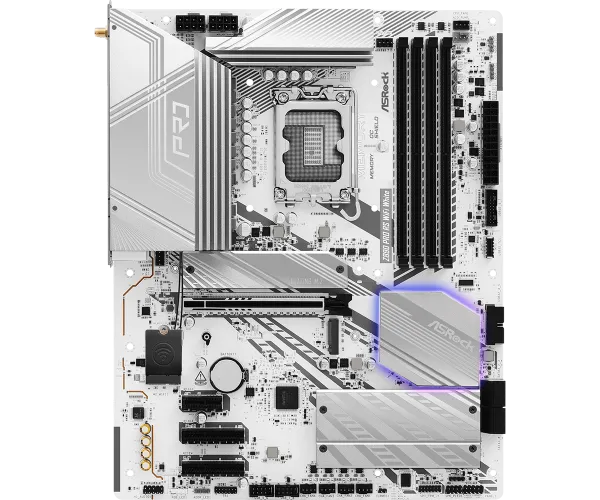 ASRock MB s1851 AsRock Z890 PRO RS WIFI WHITE Slika 2