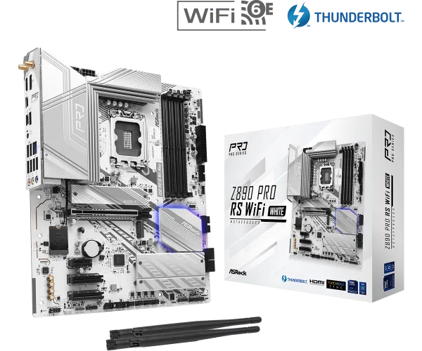 ASRock MB s1851 AsRock Z890 PRO RS WIFI WHITE Slika 1