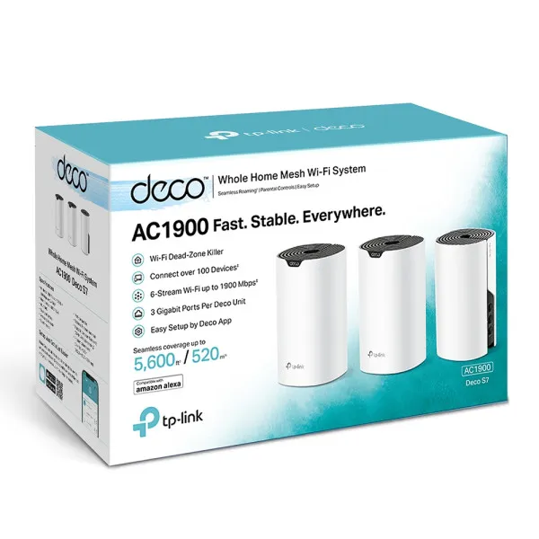 TP-Link LAN Router TP-LINK DECO S7 Mesh WiFi (3-PACK) AC1900 Slika 5