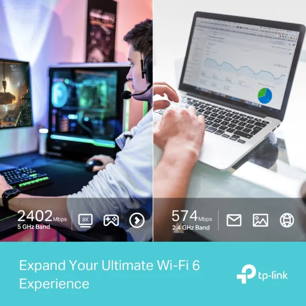 LAN MK TP-Link Archer TX50UH AX3000 WiFi/dual band/High Gain/USB Slika 5