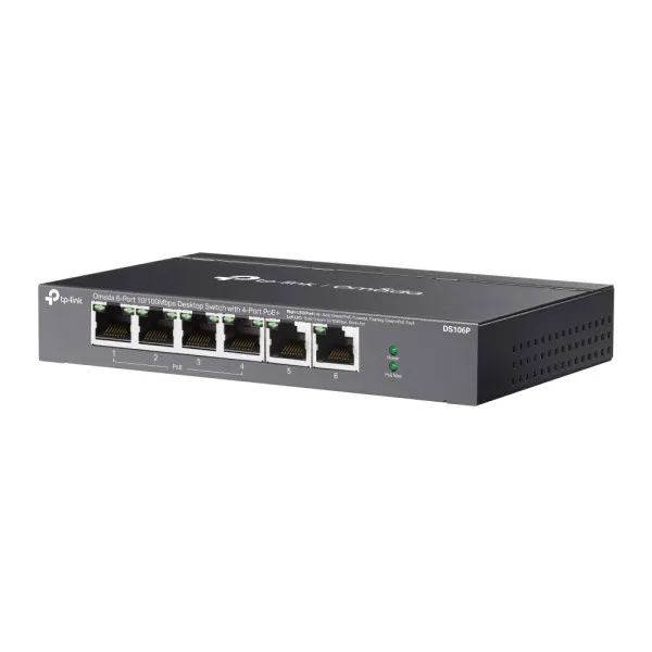 LAN Switch TP-Link DS106P 6x1G/4PoE/67W Slika 3