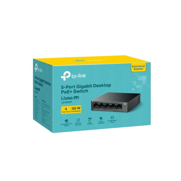 LAN Switch TP-Link LS105GP 5x1G/4PoE/65W Slika 4