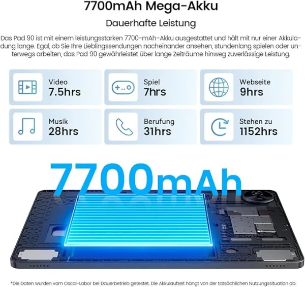 Tablet OSCAL Pad 90 LTE 10.92 HD+IPS/T606 OC/8GB/128GB/7700mAh/8+13MP/Android Slika 3