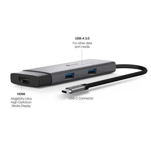 Docking station TP-Link UH5020C USB-C HDMI/2xUSB 3.0/USB-C/PD 100W Slika 3