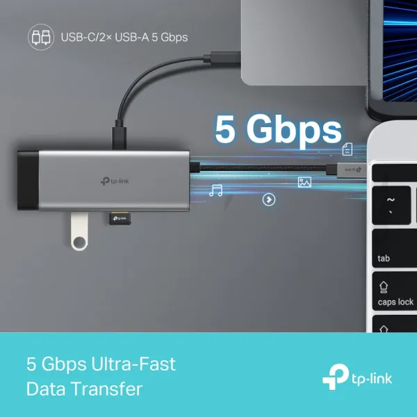 Docking station TP-Link UH5020C USB-C HDMI/2xUSB 3.0/USB-C/PD 100W Slika 7