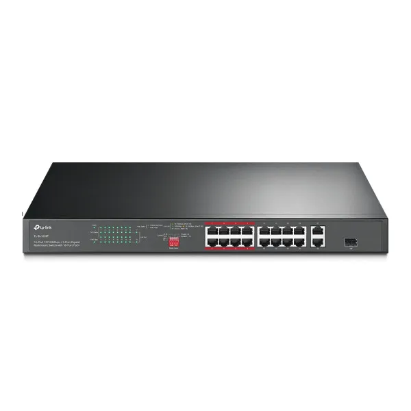 TP-Link LAN Switch TP-LINK TL-SL1218P 16x10/100 PoE/2x1Gb PoE/1xSFP/150W Slika 1