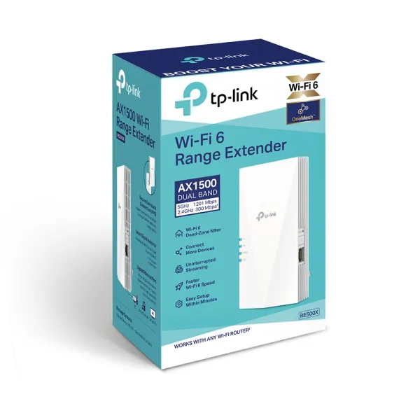 TP-Link LAN Range extender TP-LINK RE500X WiFi 6 AX1500/bual band Slika 3