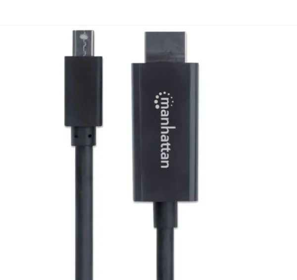 Kabl Manhattan 153232 mini Displayport - HDMI M/M 1.8m Black Slika 3