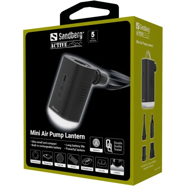Baterijska pumpa sa lampom Sandberg 420-93 1200mAh Slika 8