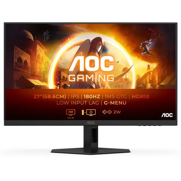 Monitor 27" AOC 27G4XE IPS 1920x1080/180Hz/0.5ms/2xHDMI/DP/G-sync/zvučnici Slika 1