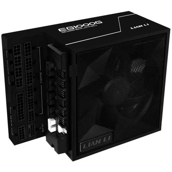 Napajanje 1000W Lian Li EDGE 80PLUS Gold PCIe 5.1, ATX 3,1 USB HUB, Crno Slika 1