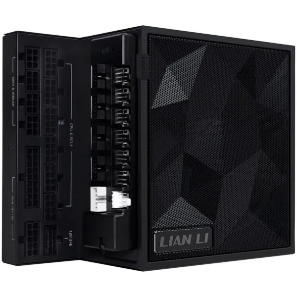 Napajanje 1200W Lian Li EDGE 80PLUS Gold PCIe 5.1, ATX 3,1 USB HUB, Crno Slika 1