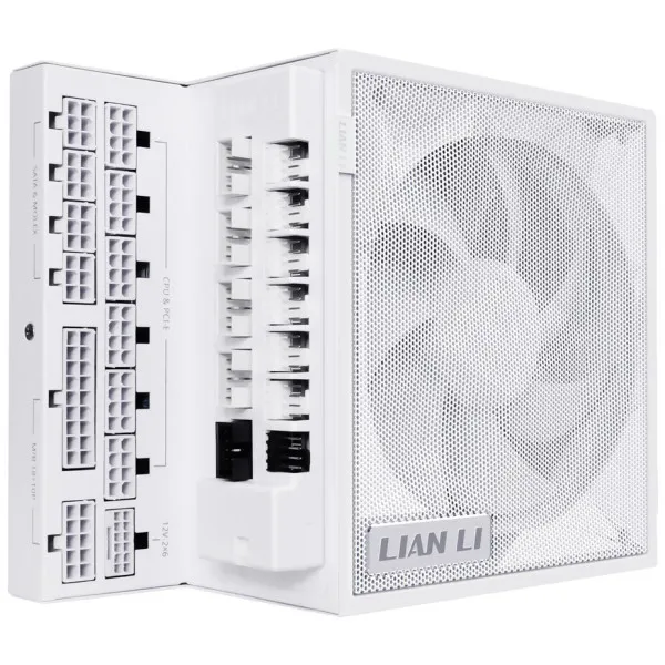Napajanje 1200W Lian Li EDGE 80PLUS Gold PCIe 5.1, ATX 3,1 USB HUB, Belo Slika 1