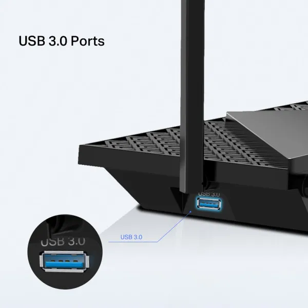 LAN Router TP-Link Archer AX72 PRO AX5400/WiFi6/3GLAN/1GWAN/1x2,5G WAN-LAN/USB Slika 6