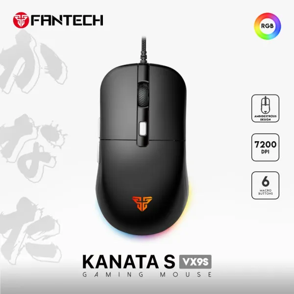 Miš USB Fantech VX9S Kanata S crni Slika 1