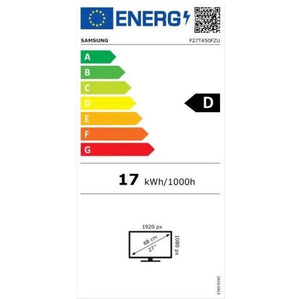 Monitor 27" Samsung LF27T450FZUXEN IPS 1920x1080/75Hz/5ms/2xHDMI/DP/USB/zvučnici Slika 2