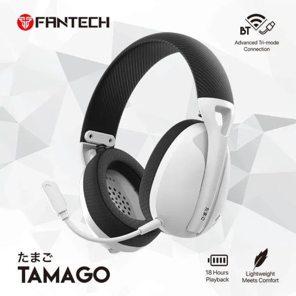 Bluetooth slušalice Fantech WHG01 Tamago Space Edition bele Slika 1