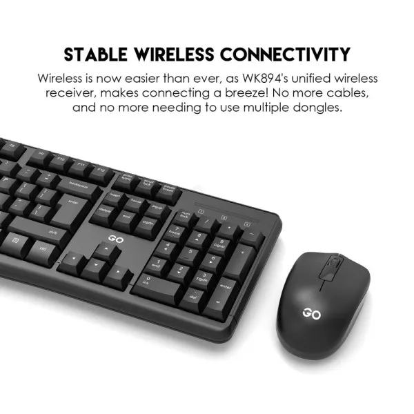 Tastatura + Mis Wireless Fantech WK-894 US crna Slika 2