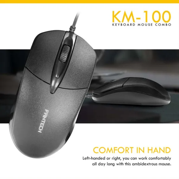 Tastatura + Mis USB Fantech GO KM-100 US crna Slika 2