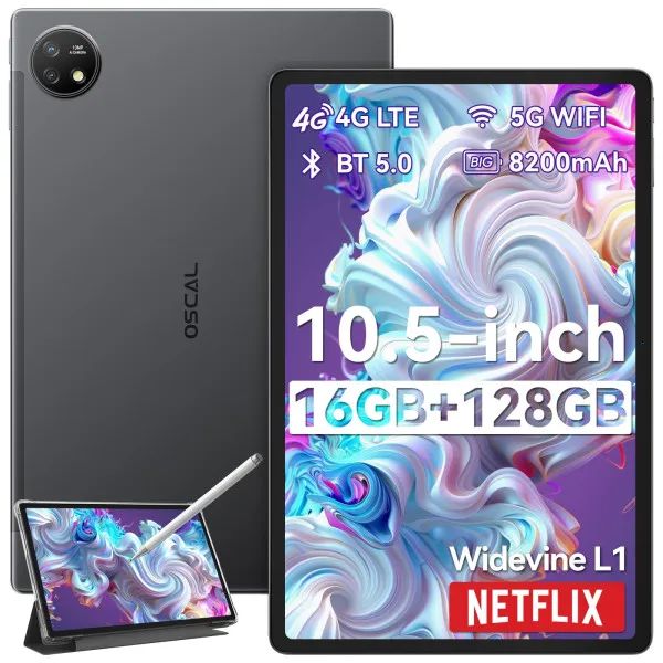 Tablet OSCAL Pad 16 4G/LTE 10.5"FHD IPS/T606 OC/8+8GB/128GB/8200mAh/13+13MP Slika 1