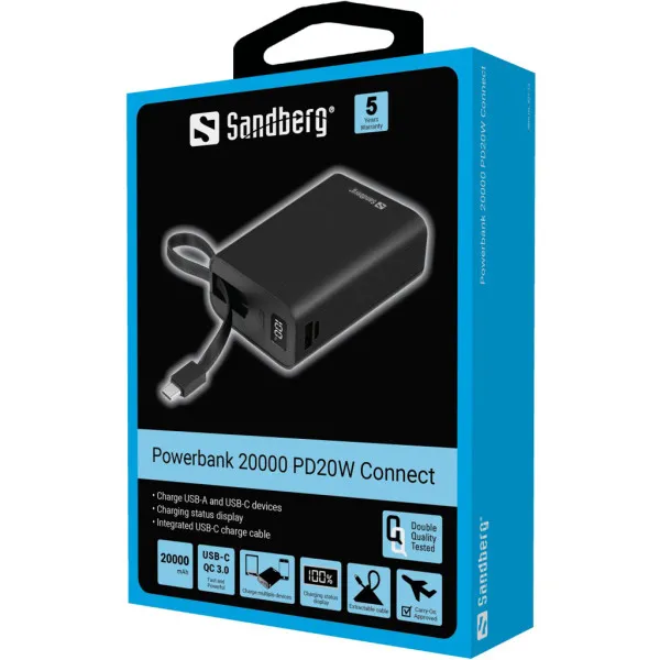 Powerbank Sandberg USB-C 421-12 20000mAh Slika 2
