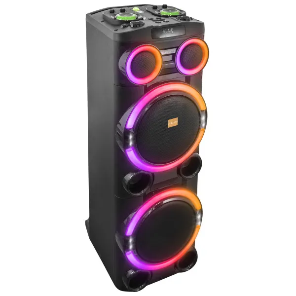Zvucnik Mikado MD-104KP 200W, 12V 14000mAh USB, Bluetooth, micro SD crni Slika 2