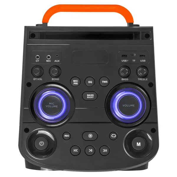 Zvucnik Mikado MD-103KP 200W, 12V 14000mAh USB, Bluetooth, micro SD crni Slika 4