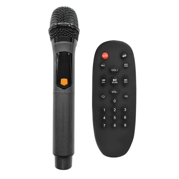 Zvucnik Mikado MD-103KP 200W, 12V 14000mAh USB, Bluetooth, micro SD crni Slika 2