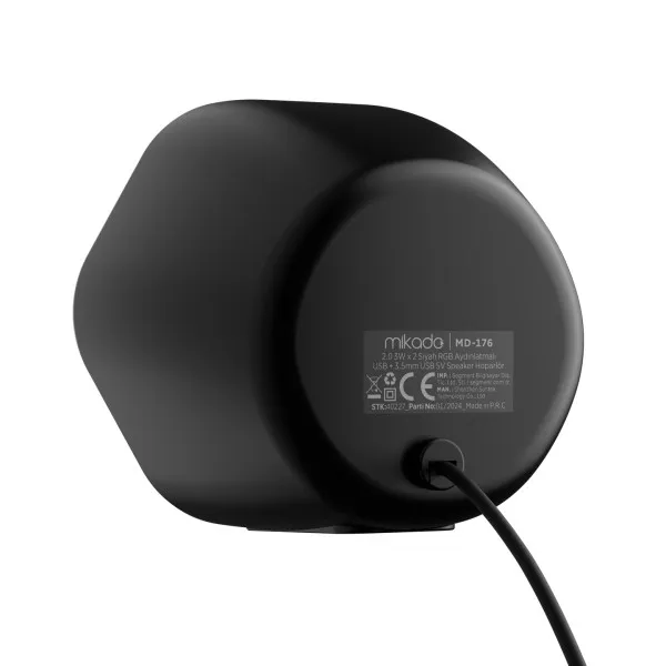 Zvučnici 2.0 Mikado MD-176 3Wx2 USB + 3.5mm Slika 3